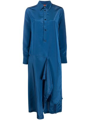colville long-sleeve shirt dress - Blue