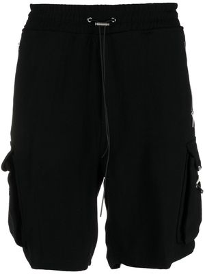 Represent flap-pocket cargo shorts - Black