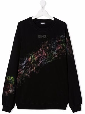 Diesel Kids logo-print jumper - Black