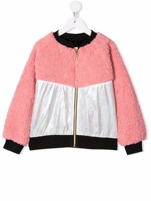 WAUW CAPOW by BANGBANG faux shearling-panelled bomber jacket - Pink
