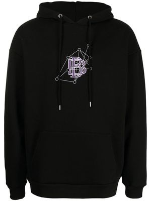 Blood Brother logo-print hoodie - Black