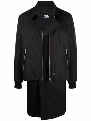 Karl Lagerfeld Transformer three-in-one coat - Black
