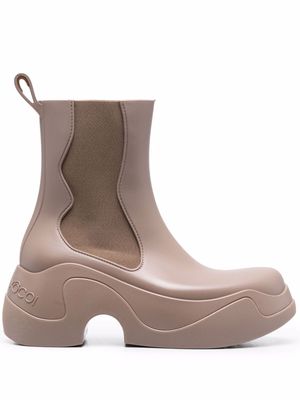 XOCOI recyclable PVC boots - Brown
