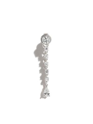 Anita Ko 18kt white gold Olivia diamond earring - Silver