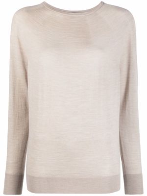 Gentry Portofino fine-knit virgin-wool jumper - Neutrals