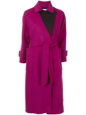 Onefifteen mid-length belted coat - Pink