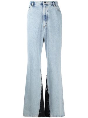 DUOltd side inserts loose jeans - Blue