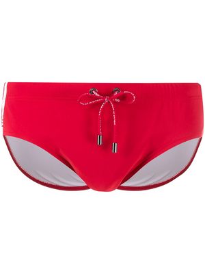 Dolce & Gabbana logo band swimming trunks - Red