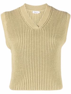 Filippa K Nancy ribbed-knit vest - Green