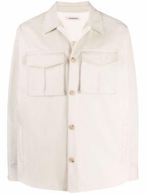 There Was One cotton field shirt jacket - Neutrals