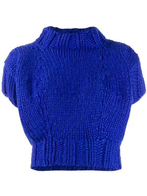 Junya Watanabe Comme des Garçons Pre-Owned 1997's knitted top - Blue