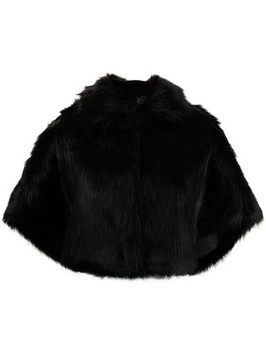 Unreal Fur Nord faux-fur cropped cape - Black