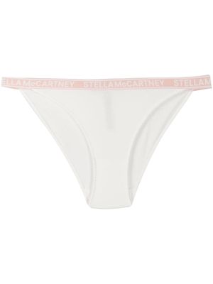 Stella McCartney jacquard logo bikini bottoms - White