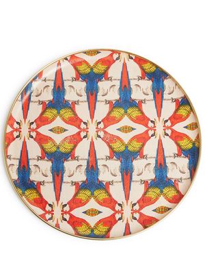 Les-Ottomans Patch NYV circular tray - Neutrals