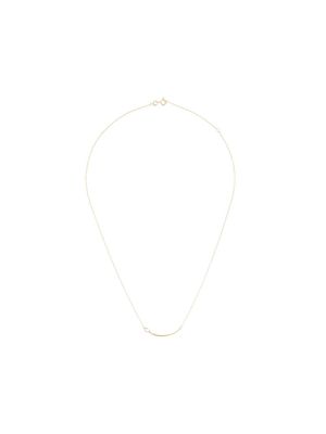 LE STER 18kt yellow gold diamond Bengal flare large necklace