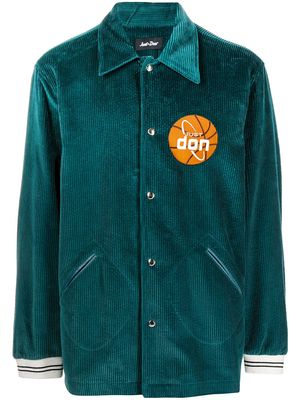 Just Don basketball corduroy jacket - Green