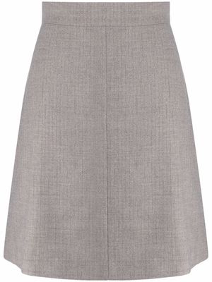 12 STOREEZ high-waisted A-line miniskirt - Grey