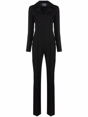 Jacquemus La Combinaison Asao cut-out jumpsuit - Black