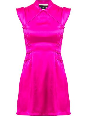 Lisa Von Tang Qi Pao criss-cross dress - Pink