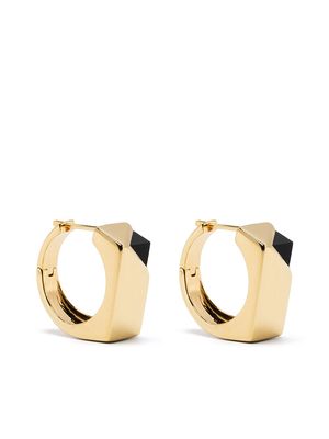 Capsule Eleven Jewel Beneath signet earrings - Gold