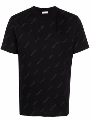SANDRO logo-print short-sleeved T-shirt - Black