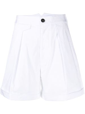 Dsquared2 high-waisted flared shorts - White