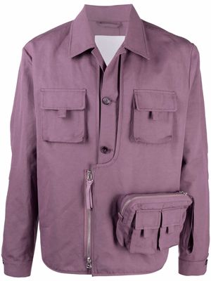 Kenzo multiple-pocket long-sleeve jacket - Purple