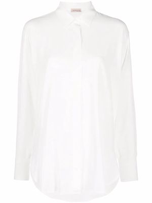Blanca Vita concealed-front shirt - White