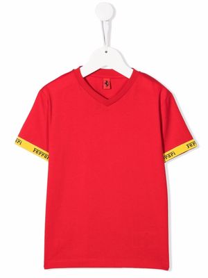 Ferrari Kids logo lettering T-shirt - Red