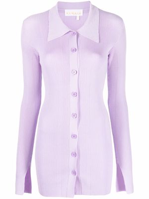 REMAIN classic collar cardigan - Purple