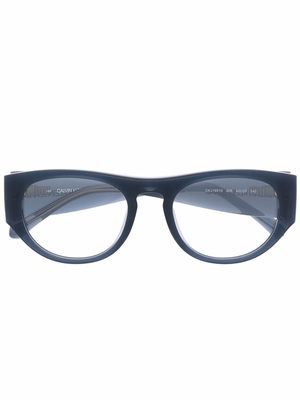 Calvin Klein Jeans square-frame glasses - Blue