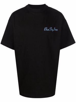 BLUE SKY INN logo-embroidered T-shirt - Black
