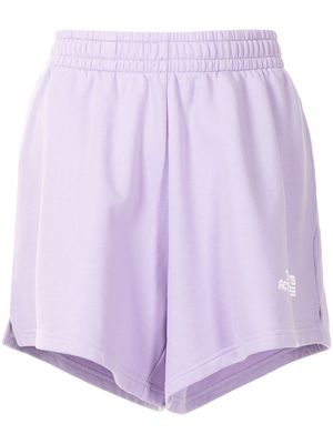 7 DAYS Active logo-print cotton shorts - Purple