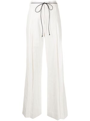 GIA STUDIOS drawstring-waist trousers - White
