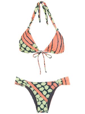 Brigitte Marina abstract-print bikini - Multicolour
