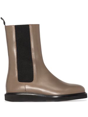 LEGRES Model 18 leather Chelsea boots - Brown
