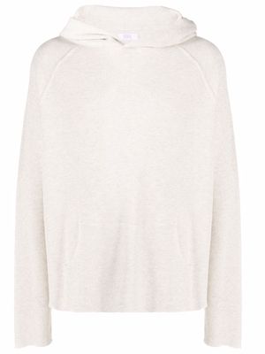 ERL textured cotton hoodie - Neutrals