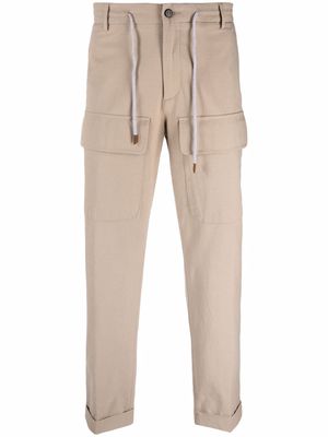 Eleventy straight-leg multiple-pocket trousers - Neutrals