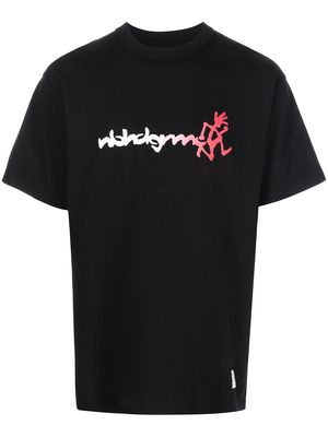 Neighborhood logo-print short-sleeved T-shirt - Black