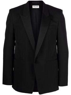 Saint Laurent single-breasted tuxedo jacket - Black