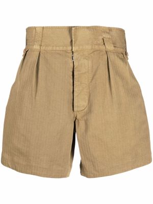 Maison Margiela mid-rise shorts - Brown