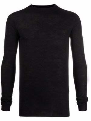 Rick Owens fine knit wool jumper - Black