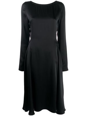 Maison Margiela long sleeve empire line dress - Black