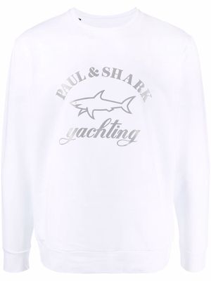 Paul & Shark logo print sweatshirt - White