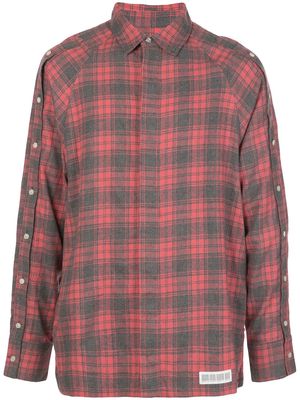 Mostly Heard Rarely Seen button down-sleeve shirt - Red