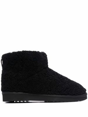 12 STOREEZ shearling ankle boots - Black