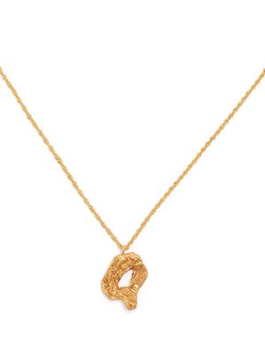 LOVENESS LEE Q alphabet pendant necklace - Gold
