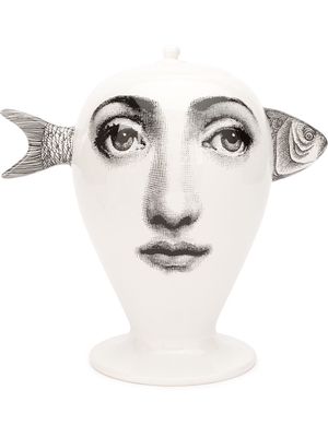 Fornasetti Bollywood fish ceramic bowl - White