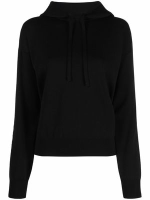Canada Goose logo-knit hoodie - Black
