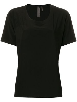 Norma Kamali scoop neck T-shirt - Black